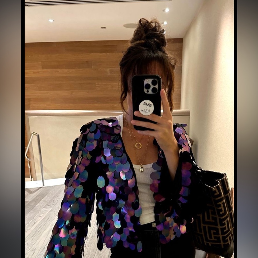12th Tribe Iridescent Sequin Blazer